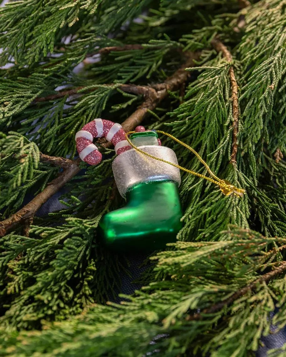 &Klevering - Weihnachtskugel Strumpf • Grün - Weihnachtskugel - ROSA ECK
