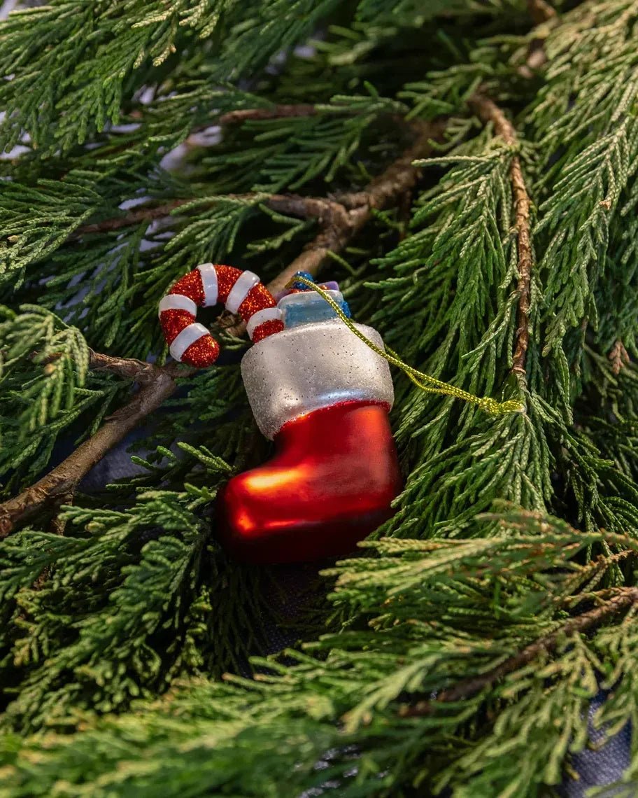 &Klevering - Weihnachtskugel Strumpf • Rot - Weihnachtskugel - ROSA ECK
