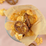 Knalle Popcorn - Popcorn (100 g) | Weiße Schokolade Salzbrezel - ROSA ECK - , ,