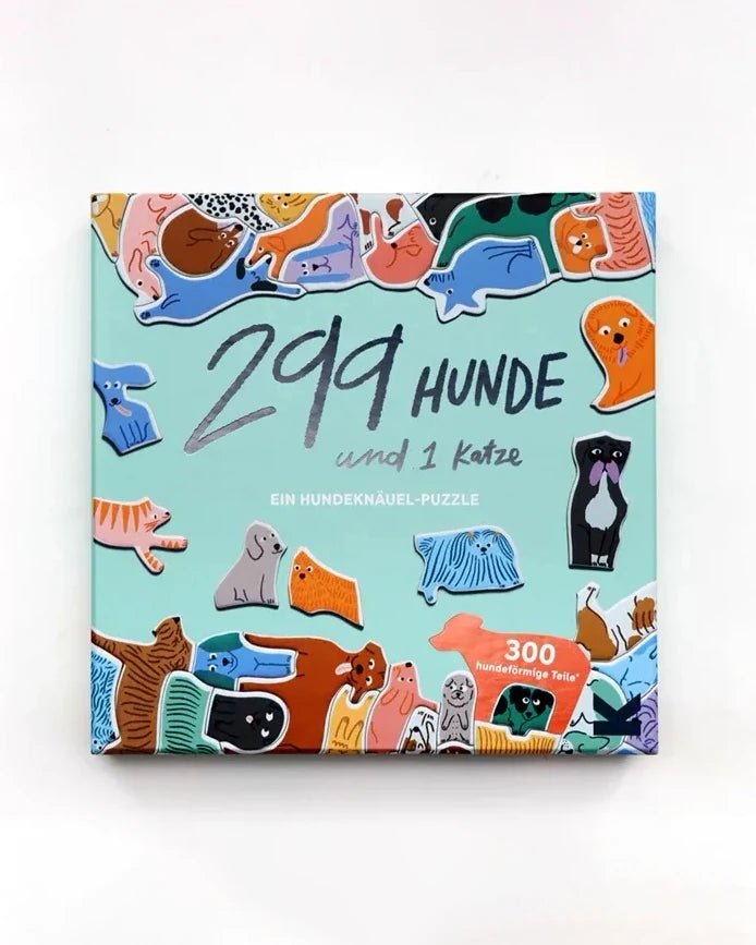 Laurence King Publishing - 299 HUNDE UND 1 KATZE Knäuelpuzzle - ROSA ECK