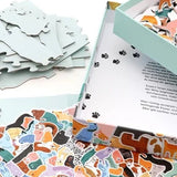 Laurence King Publishing - 299 HUNDE UND 1 KATZE Knäuelpuzzle - ROSA ECK