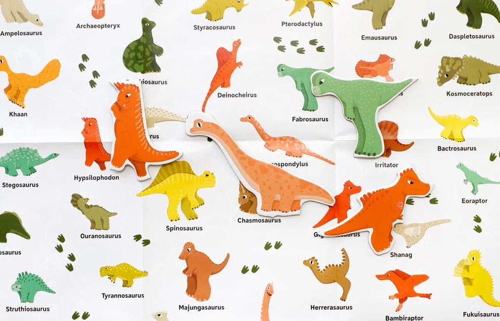 Laurence King Publishing - 49 DINOSAURIER UND 1 ASTEROID Puzzle - ROSA ECK - Kinder, LKP, LKV