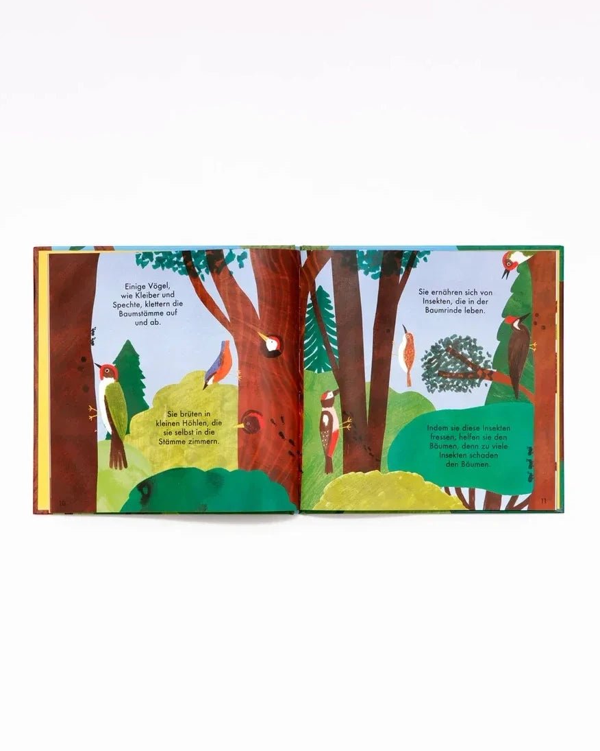 Laurence King Publishing - WUNDERBARER WALD Kinderbuch • Bäume und Vögel - ROSA ECK