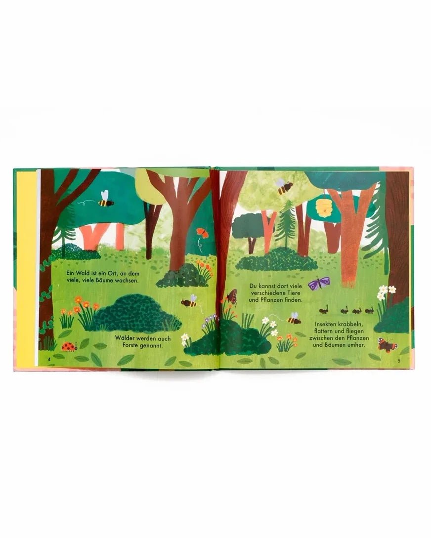 Laurence King Publishing - WUNDERBARER WALD Kinderbuch • Insekten und Blumen - ROSA ECK
