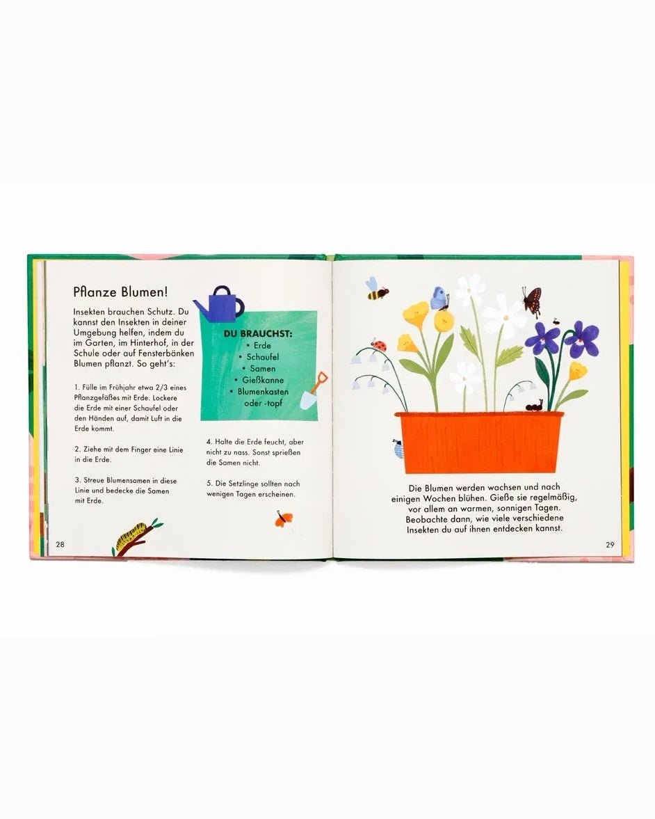 Laurence King Publishing - WUNDERBARER WALD Kinderbuch • Insekten und Blumen - ROSA ECK