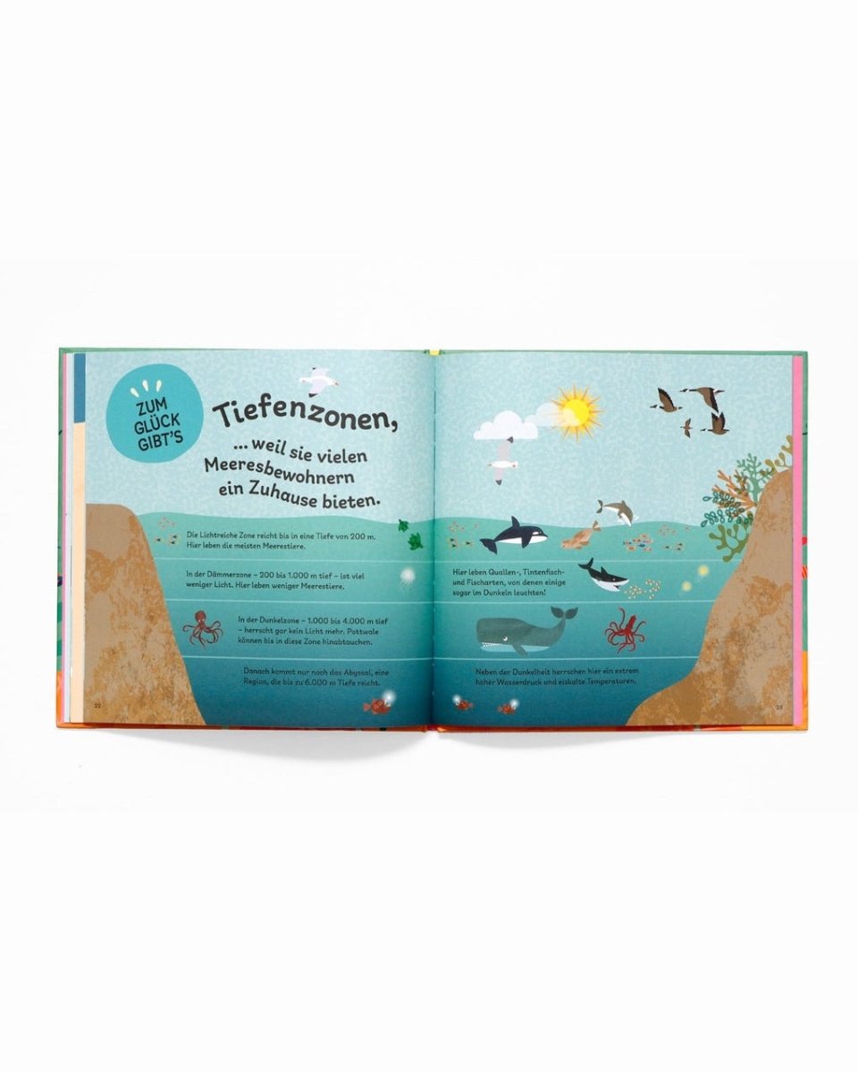 Laurence King Publishing - ZUM GLÜCK GIBT'S OZEANE UND MEERE Kinderbuch - ROSA ECK - Kinder, LKG,