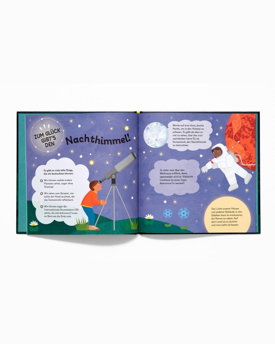 Laurence King Publishing - ZUM GLÜCK GIBT'S STERNE UND DEN MOND Kinderbuch - ROSA ECK - Kinder, LKG,