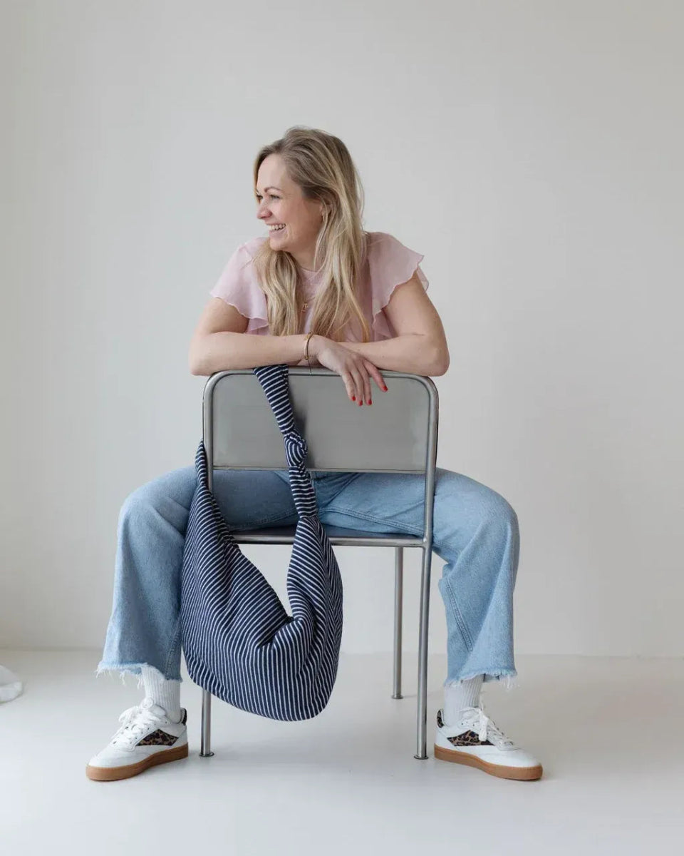 Lukkily - LUKKILY BAG 1 Tasche • Terry Navy/White - Tasche - ROSA ECK Concept Store