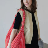 Lukkily - LUKKILY BAG 1 Tragetasche • Terry Red/White - Tasche - ROSA ECK Concept Store
