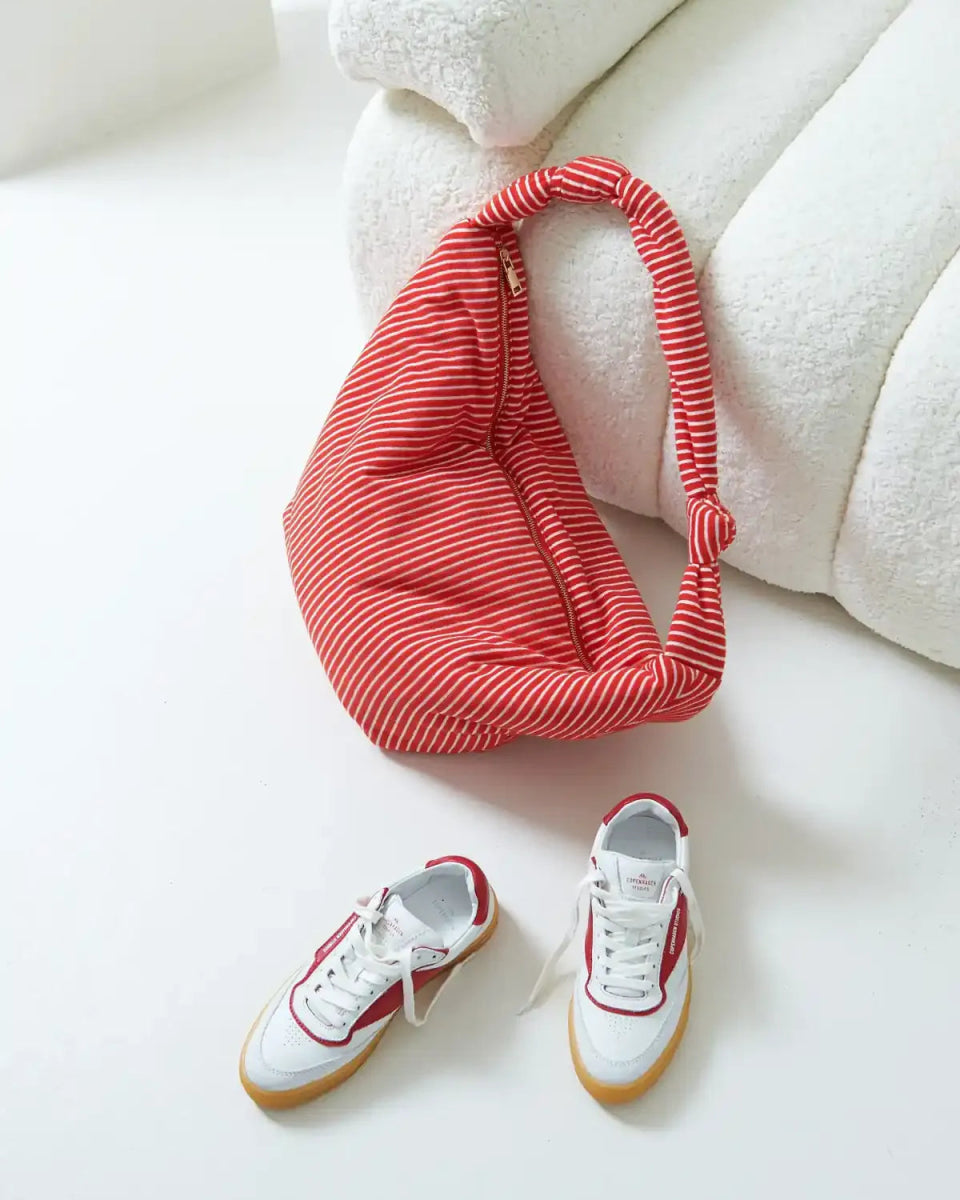 Lukkily - LUKKILY BAG 1 Tragetasche • Terry Red/White - Tasche - ROSA ECK Concept Store