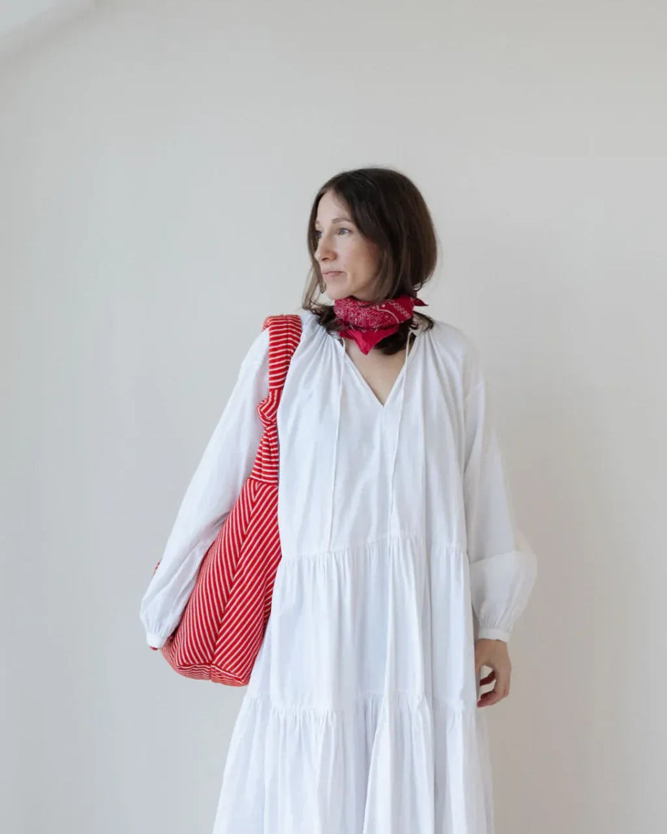Lukkily - LUKKILY BAG 1 Tragetasche • Terry Red/White - Tasche - ROSA ECK Concept Store