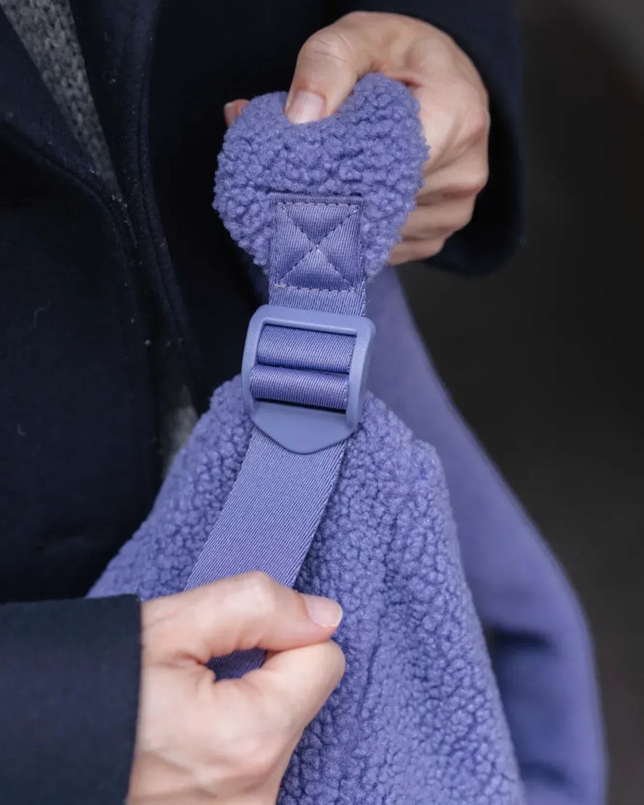 Lukkily - LUKKILY BAG 3 • Teddy dark lavender - Tasche - ROSA ECK Concept Store