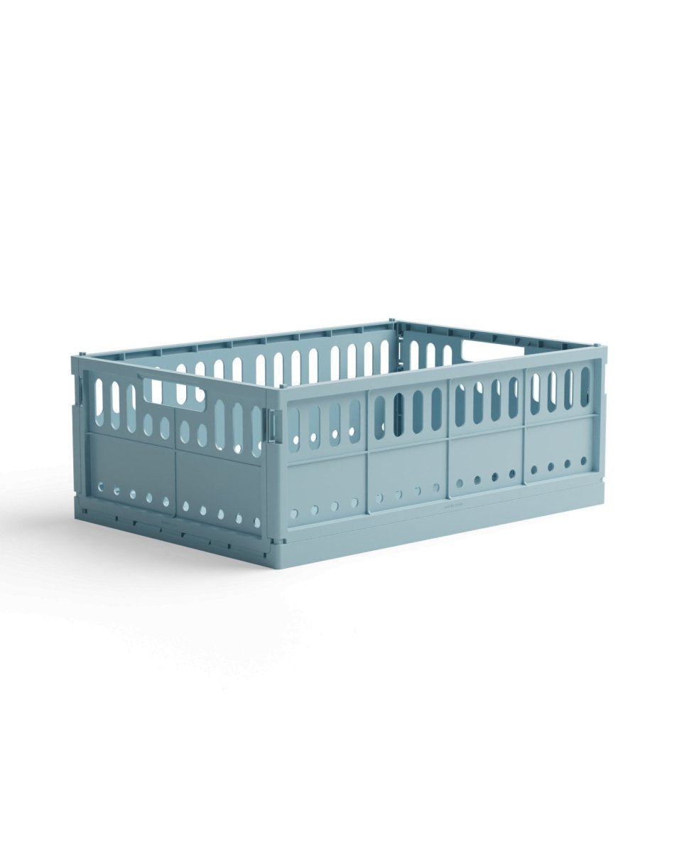 Made Crate - Klappbox Maxi Crystal Blue - ROSA ECK - Blau, ,