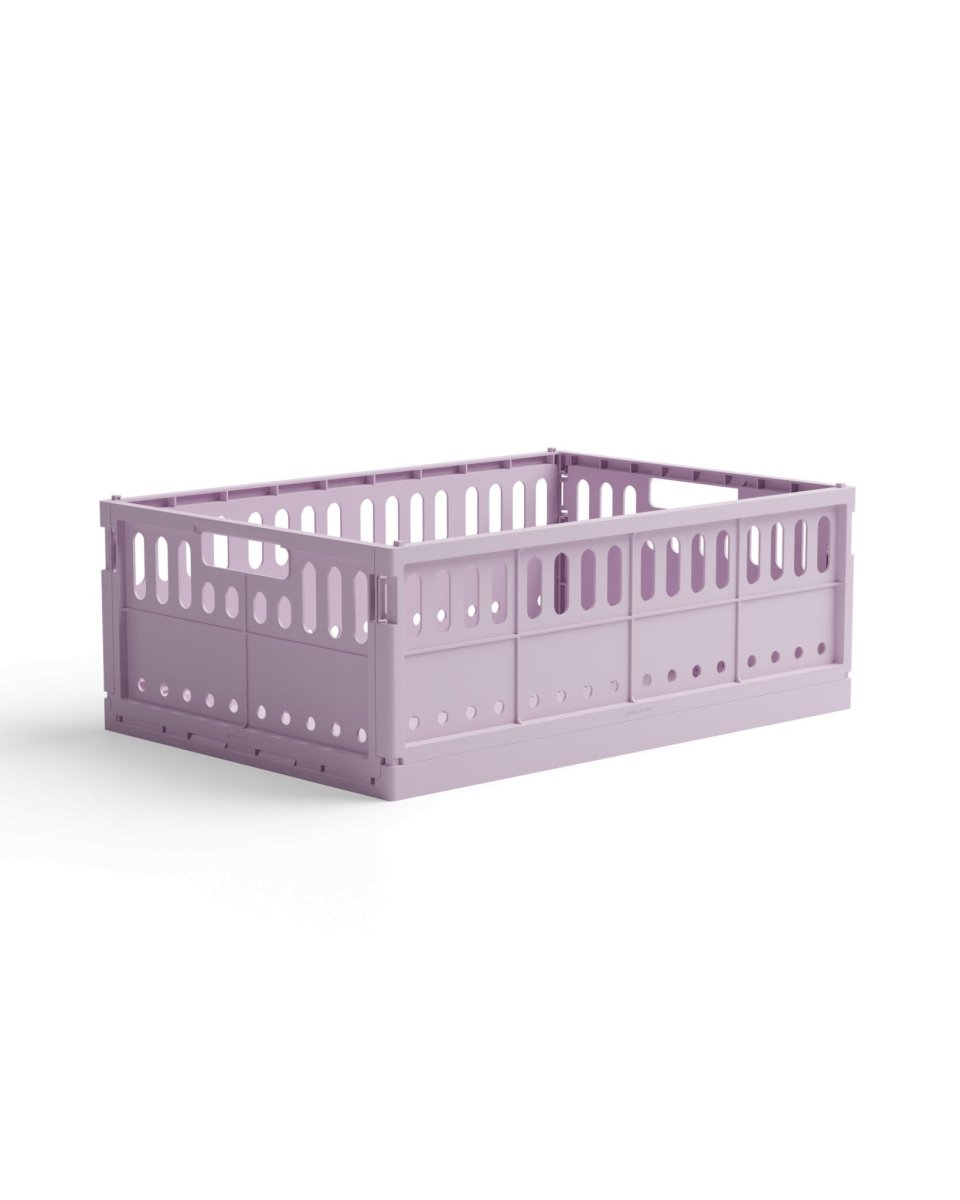 Made Crate - Klappbox Maxi Lilac - ROSA ECK - Flieder, Lila,