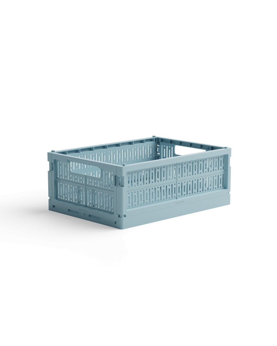 Made Crate - Klappbox Midi Crystal Blue - ROSA ECK - Blau, ,