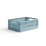 Made Crate - Klappbox Midi Crystal Blue - ROSA ECK - Blau, ,