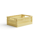 Made Crate - Klappbox Midi Lemon Cream - ROSA ECK - Gelb, ,