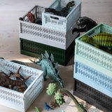 Made Crate - Klappbox Midi Misty Grey - ROSA ECK - Grau, ,
