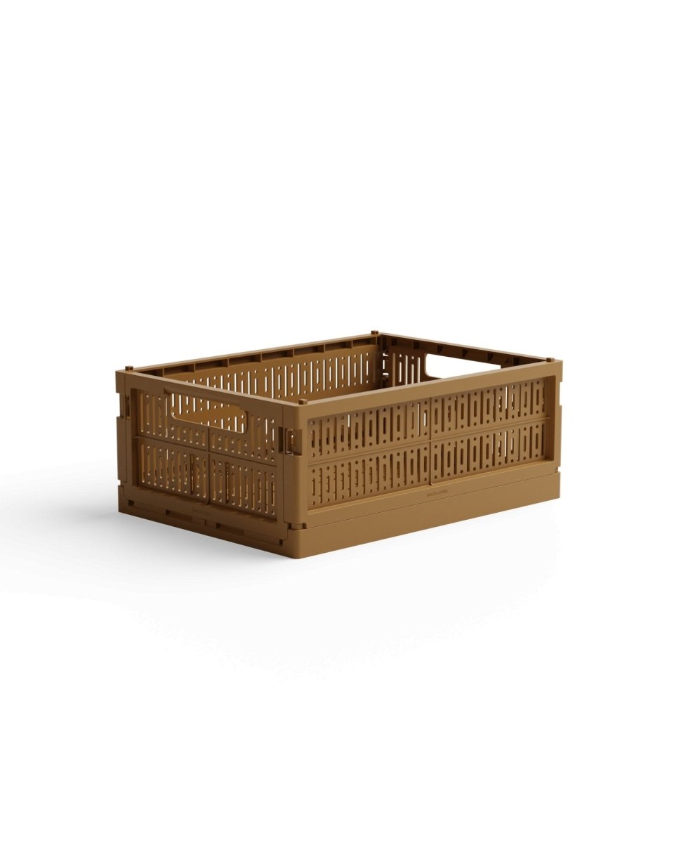 Made Crate - Klappbox Midi Toffee - ROSA ECK - Braun, ,