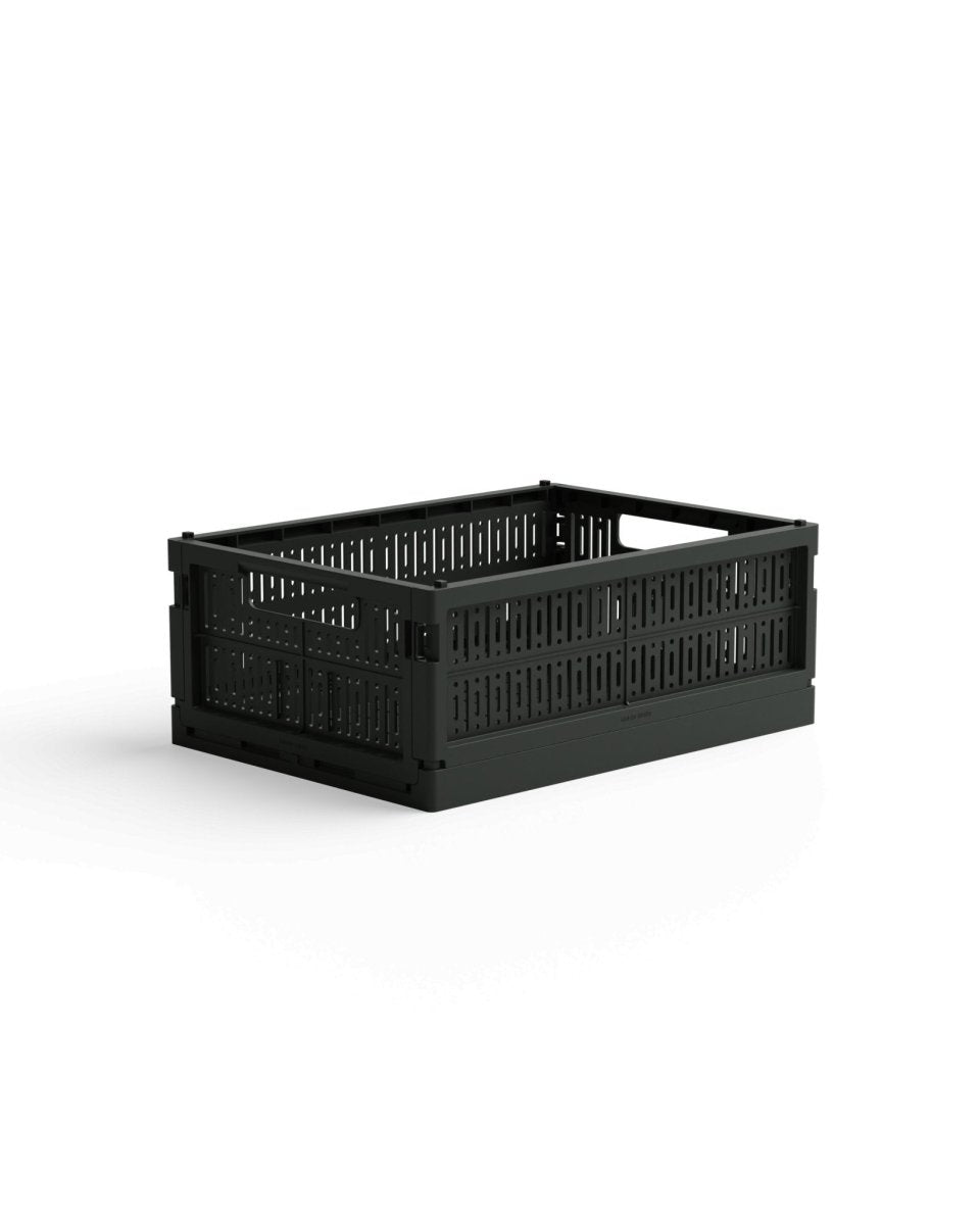 Made Crate - Klappbox Midi Washed Black Sweater - ROSA ECK - Schwarz, ,