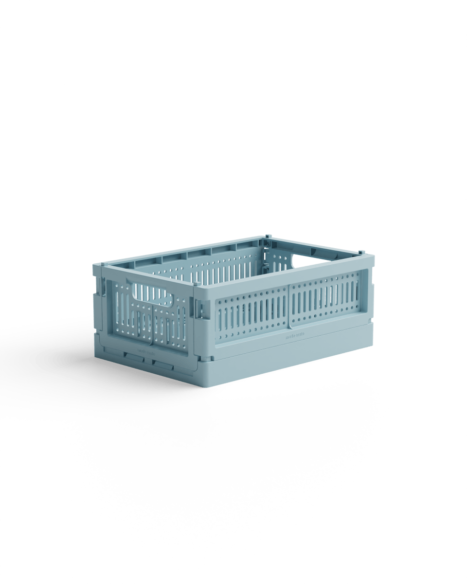 Made Crate - Klappbox Mini Crystal Blue - ROSA ECK - Blau, ,