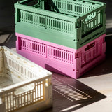 Made Crate - Klappbox Mini Green Bean Green - ROSA ECK - Grün, ,