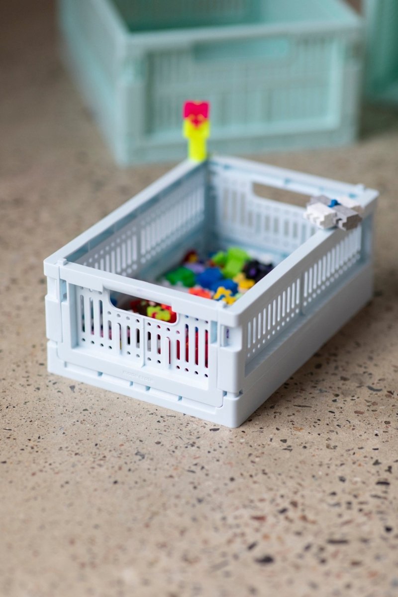 Made Crate - Klappbox Mini Ice Cube Blue - ROSA ECK - Blau, ,