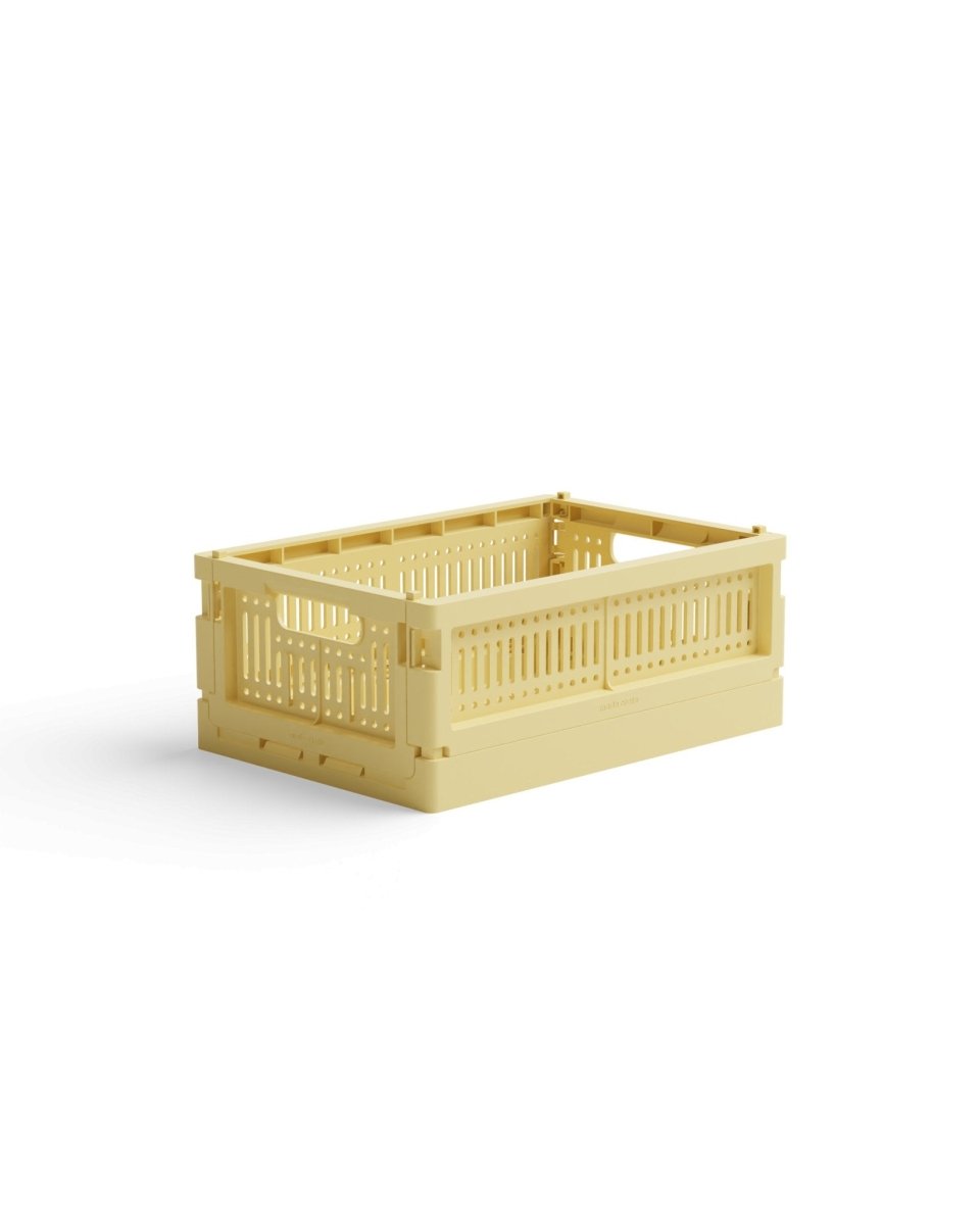 Made Crate - Klappbox Mini Lemon Cream - ROSA ECK - Gelb, ,
