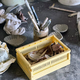 Made Crate - Klappbox Mini Lemon Cream - ROSA ECK - Gelb, ,