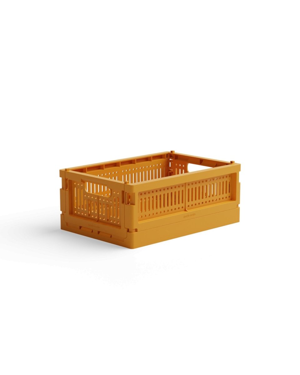 Made Crate - Klappbox Mini Mustard - ROSA ECK - Gelb, ,