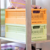 Made Crate - Klappbox Mini Spring Green - ROSA ECK - Grün, ,