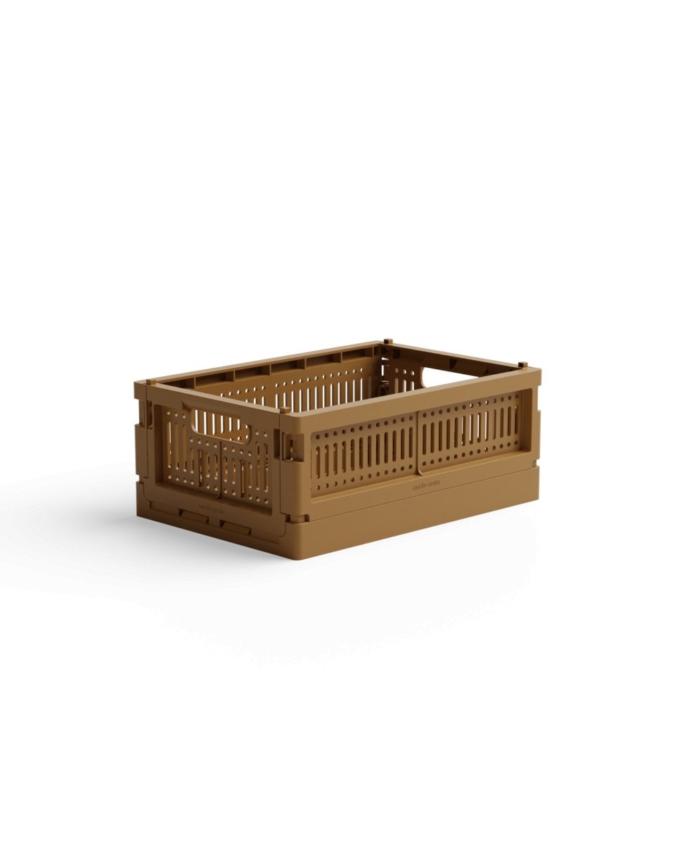 Made Crate - Klappbox Mini Toffee - ROSA ECK - Braun, ,