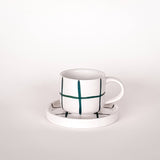 Magazin Minori - GRID Espressotasse mit Untersetzer • gentle green - Kaffee - und Teetasse - ROSA ECK Concept Store