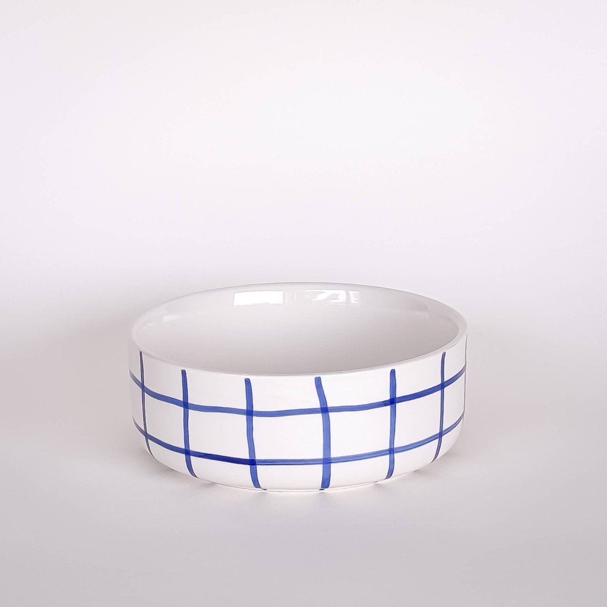 Magazin Minori - GRID Schale mit Linienraster • mare blue - Schüssel - ROSA ECK Concept Store