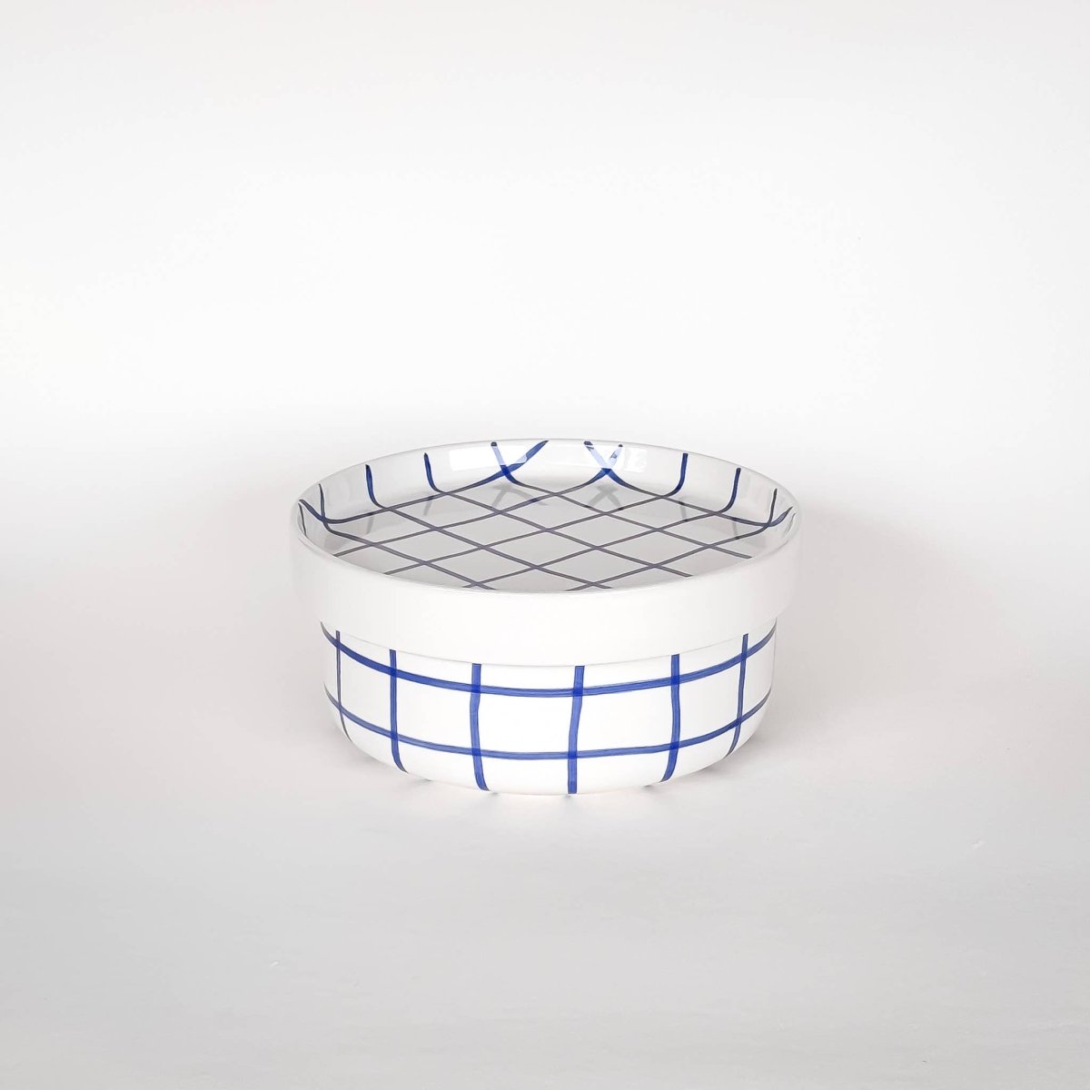 Magazin Minori - GRID Schale mit Linienraster • mare blue - Schüssel - ROSA ECK Concept Store