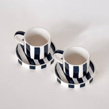 Magazin Minori - STRIPES Espressotasse mit Streifen • vulcano black - Kaffee - und Teetasse - ROSA ECK Concept Store