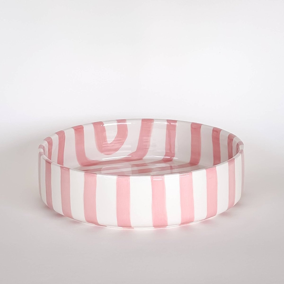 Magazin Minori - STRIPES Große Schale mit Streifen • incanto rose - Schüssel - ROSA ECK Concept Store