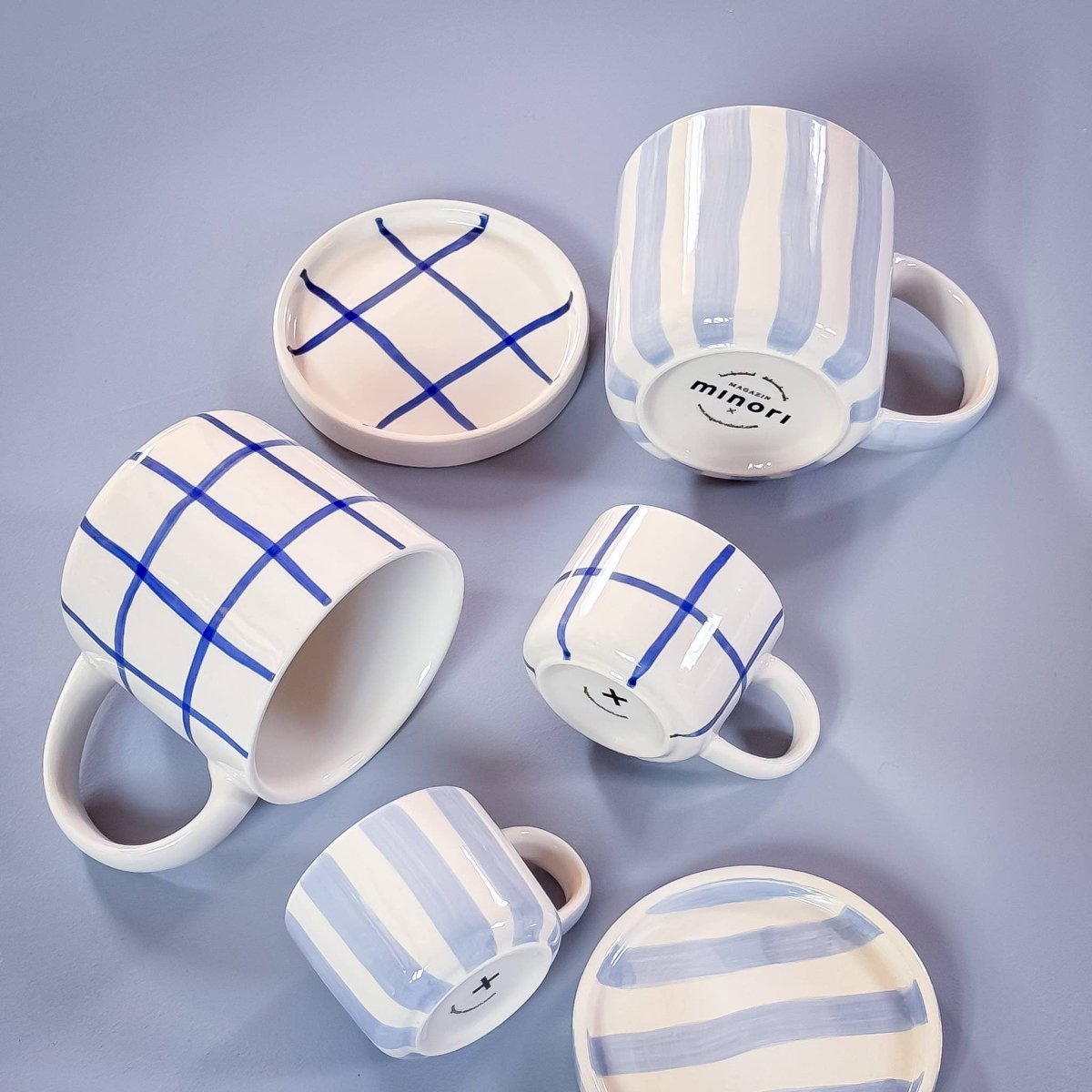 Magazin Minori - STRIPES Kleiner Teller • morning azzurro - Teller - ROSA ECK Concept Store