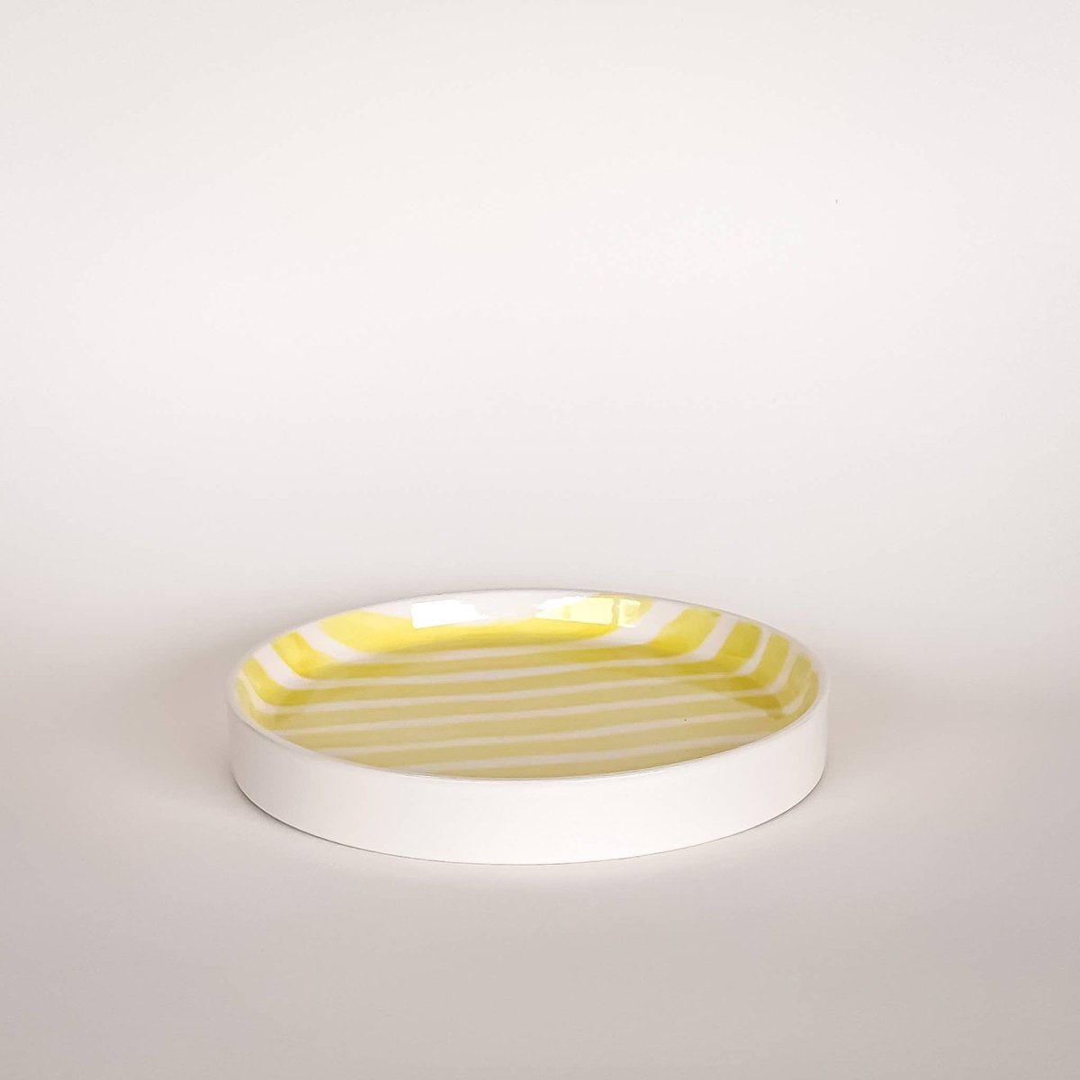 Magazin Minori - STRIPES Kleiner Teller • spiaggia yellow - Teller - ROSA ECK Concept Store