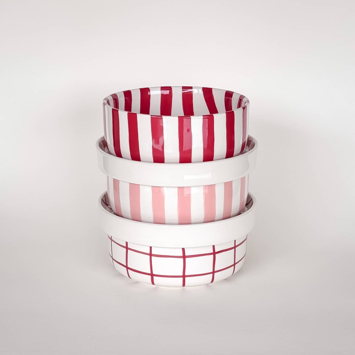 Magazin Minori - STRIPES Kleiner Teller • tramonto red - Teller - ROSA ECK Concept Store
