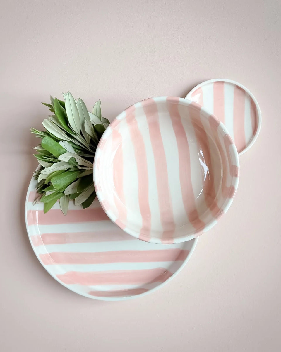 Magazin Minori - STRIPES Schale (600 ml) • incanto rose - ROSA ECK Concept Store