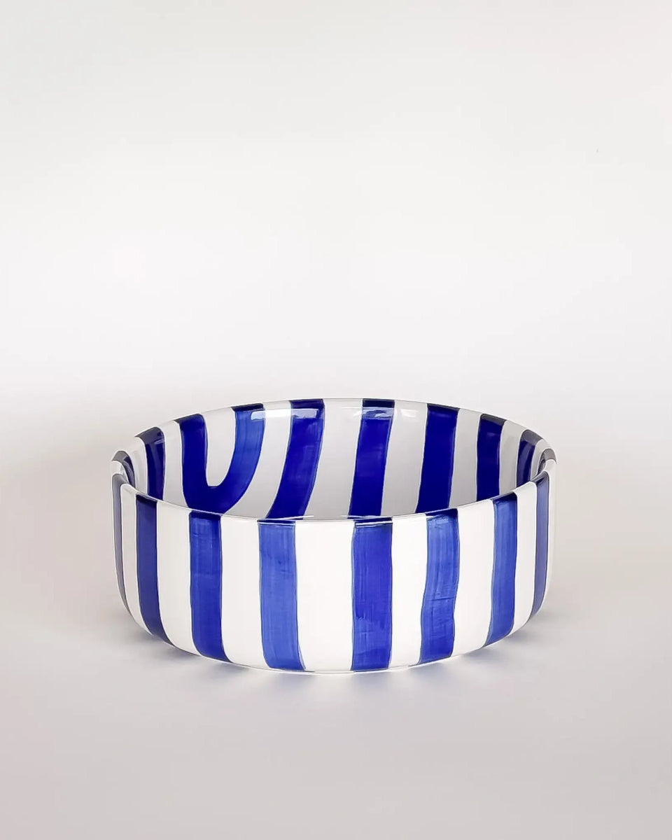 Magazin Minori - STRIPES Schale (600 ml) • mare blue - Schüssel - ROSA ECK Concept Store