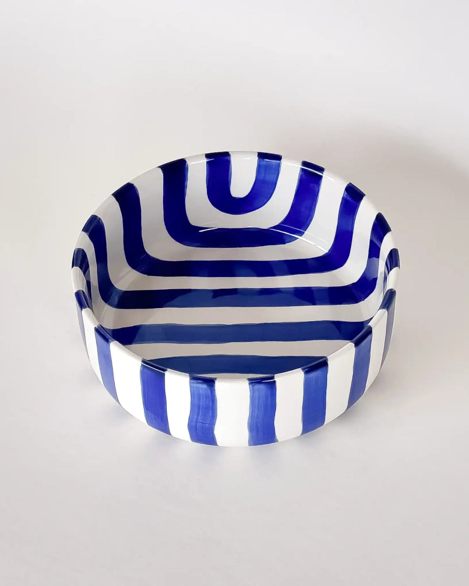 Magazin Minori - STRIPES Schale (600 ml) • mare blue - Schüssel - ROSA ECK Concept Store