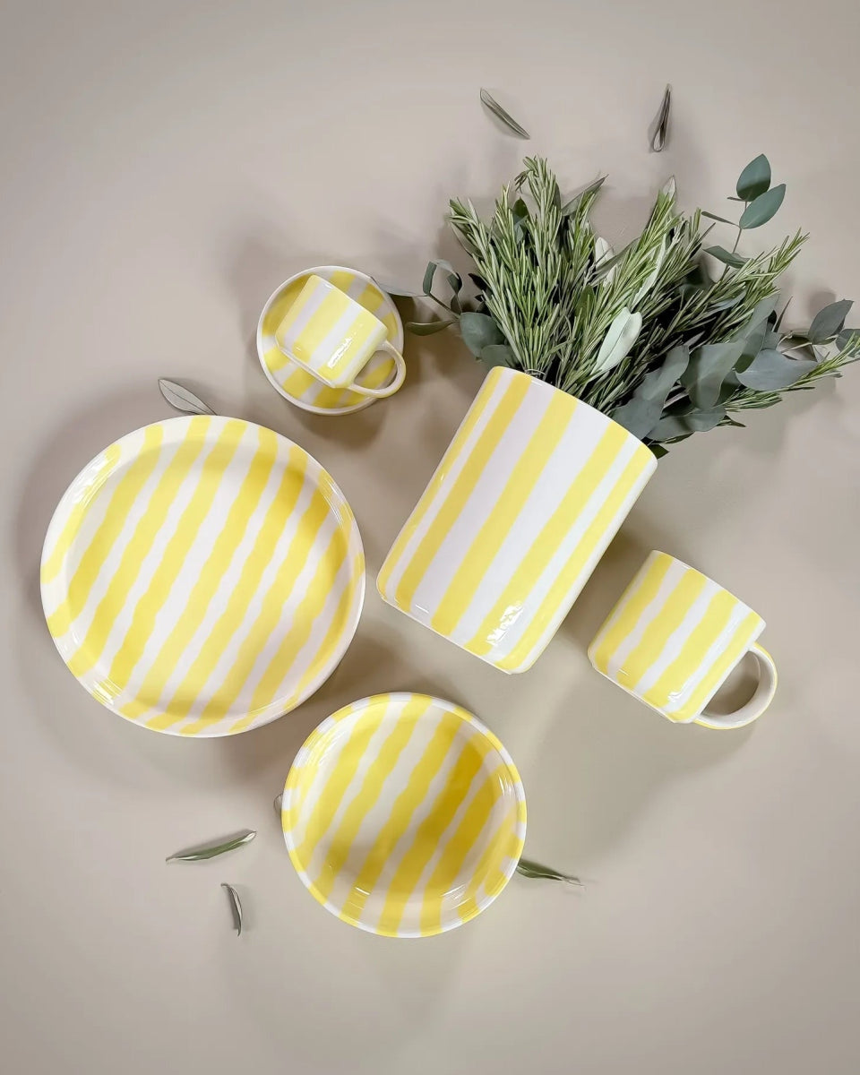 Magazin Minori - STRIPES Schale (600 ml) • spiaggia yellow - Schüssel - ROSA ECK Concept Store