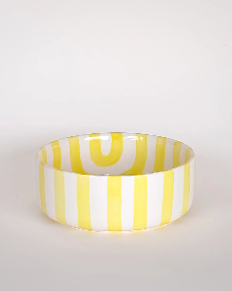 Magazin Minori - STRIPES Schale (600 ml) • spiaggia yellow - Schüssel - ROSA ECK Concept Store