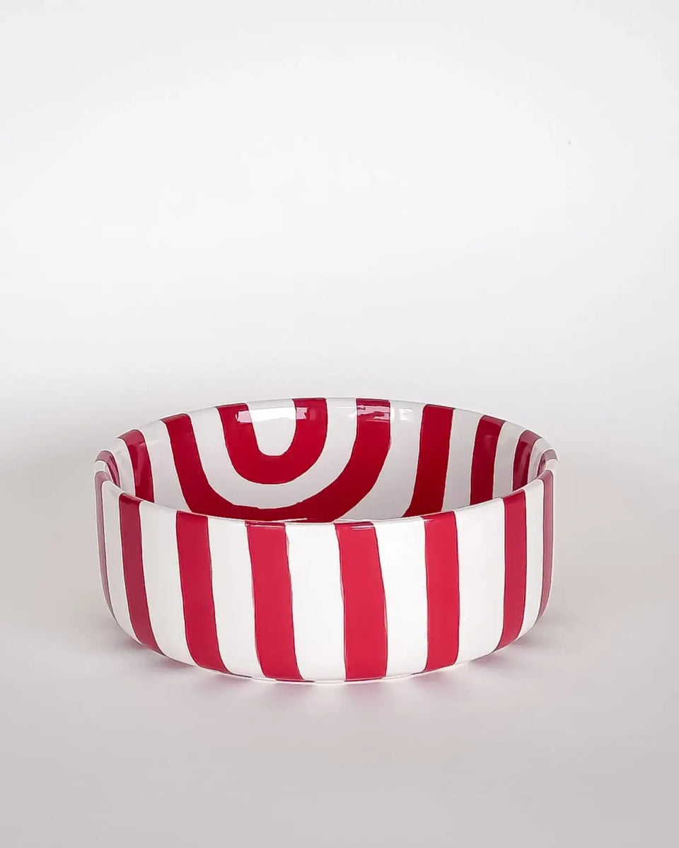 Magazin Minori - STRIPES Schale (600 ml) • tramonto red - ROSA ECK Concept Store