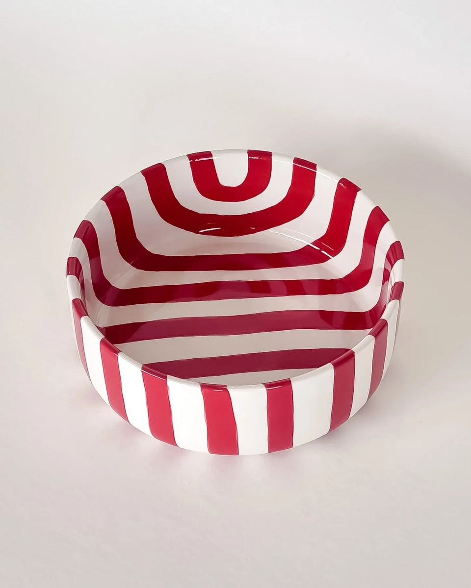 Magazin Minori - STRIPES Schale (600 ml) • tramonto red - ROSA ECK Concept Store