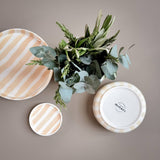Magazin Minori - STRIPES Schale | boho beige - ROSA ECK - Beige, Schüssel,