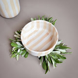 Magazin Minori - STRIPES Schale | boho beige - ROSA ECK - Beige, Schüssel,