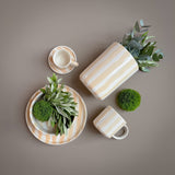 Magazin Minori - STRIPES Schale | boho beige - ROSA ECK - Beige, Schüssel,